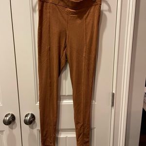 EUC EXPRESS High Waisted Faux Suede Leggings - S
